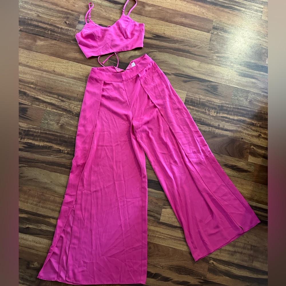 Pink Lily matching hot pink set